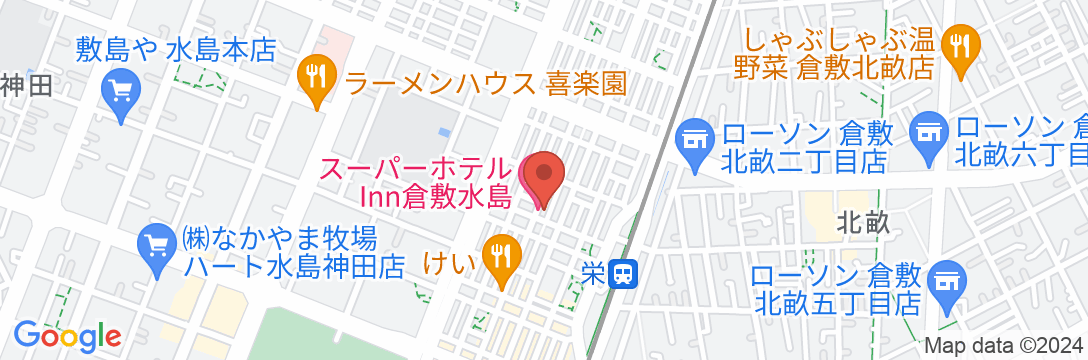天然温泉 桃太郎の湯 スーパーホテルInn倉敷水島の地図