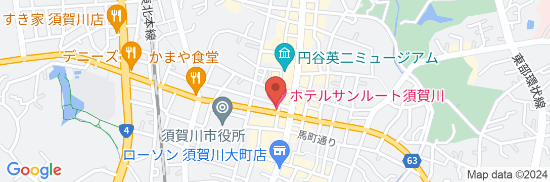 ホテルサンルート須賀川の地図