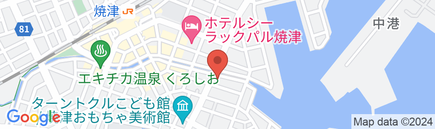 焼津温泉やいづマリンパレスの地図