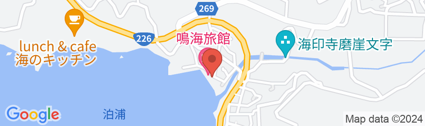 鳴海旅館の地図