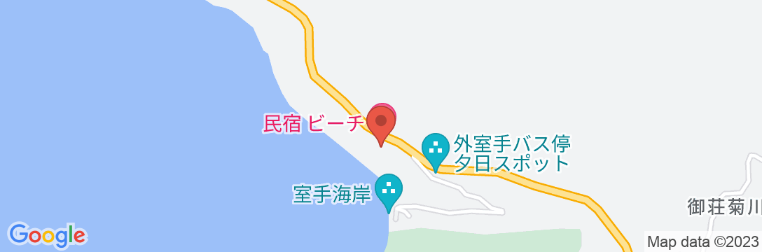 民宿 ビーチの地図