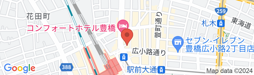 アパホテル〈豊橋駅前〉の地図