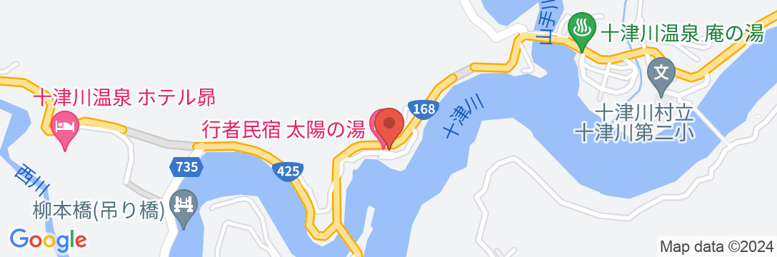 十津川温泉 民宿 松乃家の地図