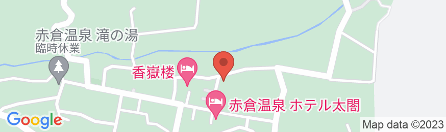赤倉温泉 ホテル無門の地図