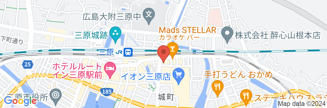 三原シティホテルの地図
