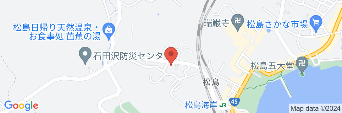 松島プチホテル びすとろアバロンの地図