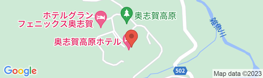奥志賀高原ホテルの地図