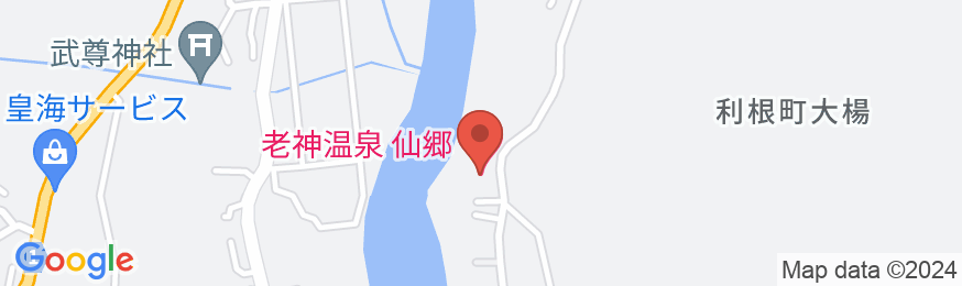 群馬県・老神温泉 仙郷の地図