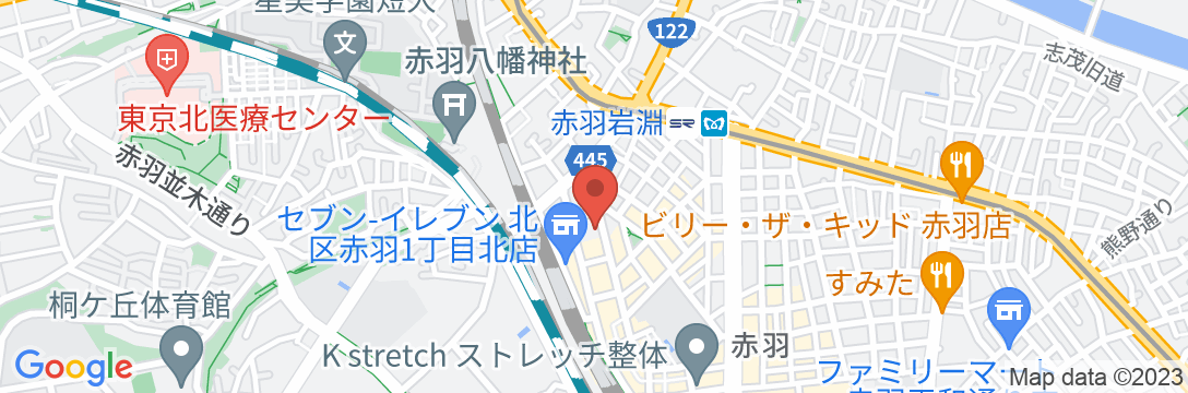 スーパーホテル東京・赤羽駅東口一番街の地図