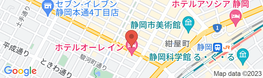 三交イン静岡北口の地図