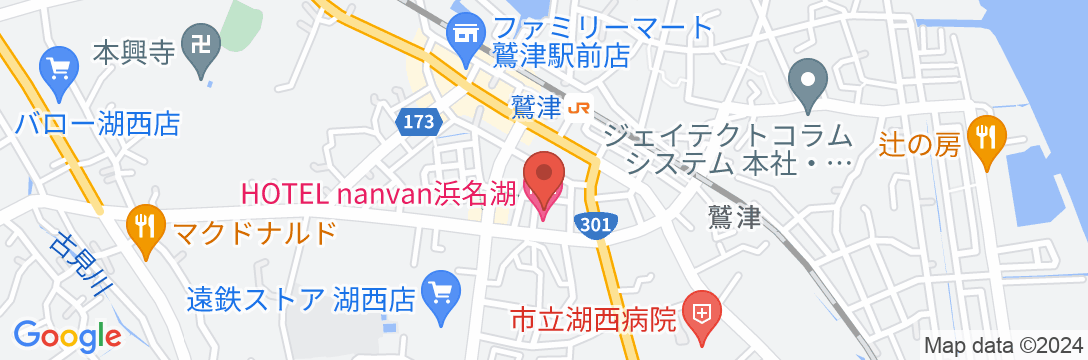 HOTEL nanvan浜名湖の地図