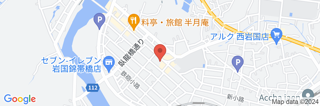 元祖岩国寿司の宿 三原家の地図