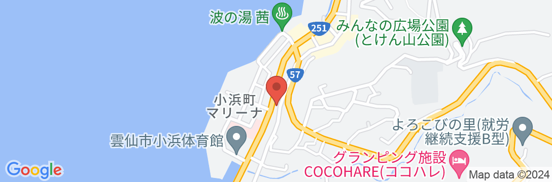 小浜温泉 むつみの宿 旅館 和多屋の地図