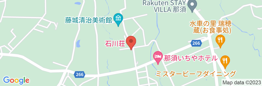 那須温泉 石川荘の地図