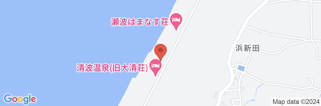 瀬波温泉 ニューハートピア新潟瀬波の地図