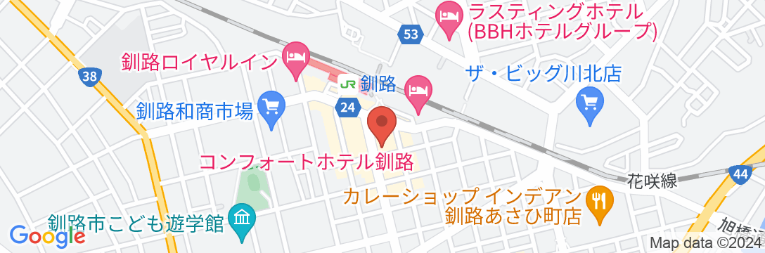 コンフォートホテル釧路の地図