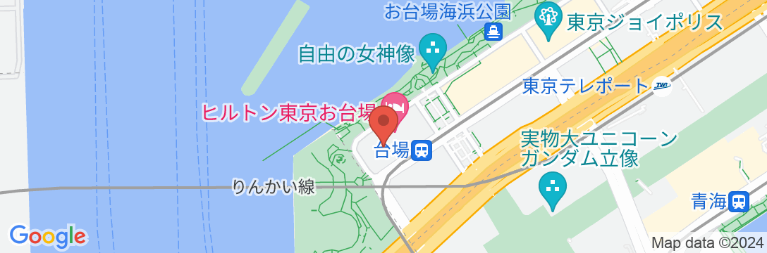 ヒルトン東京お台場の地図
