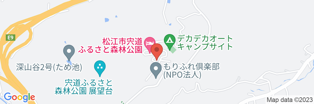 松江市宍道ふるさと森林公園の地図