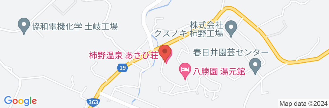 柿野温泉あさひ荘の地図