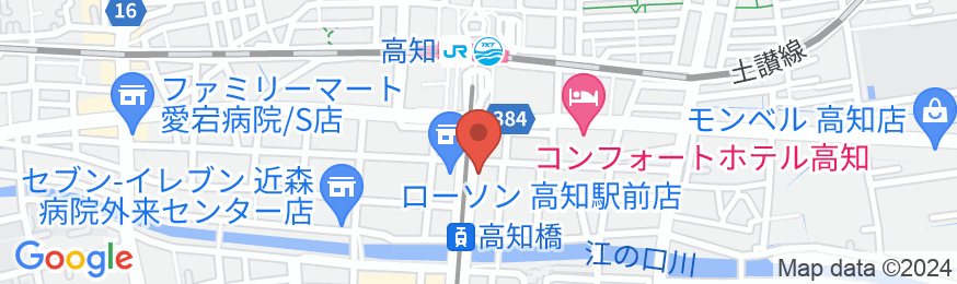 高知パシフィックホテルの地図