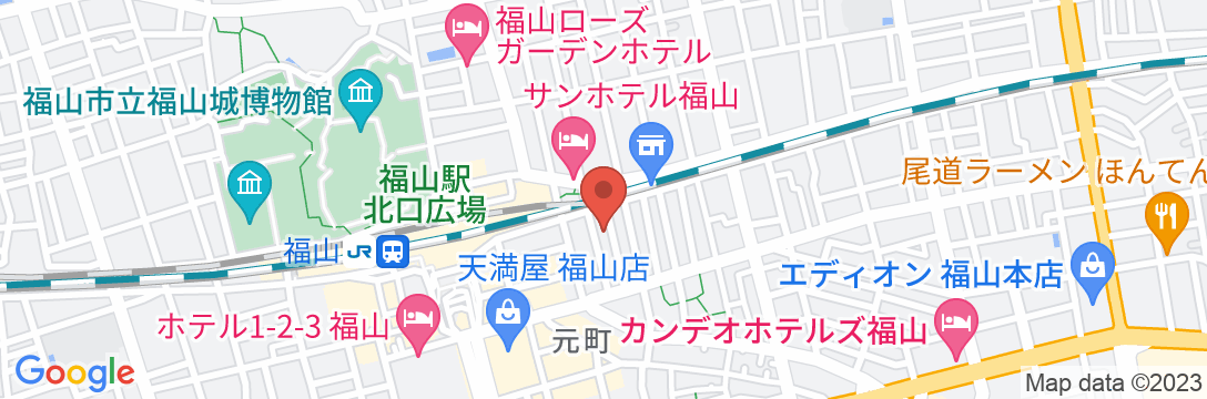 福山ターミナルホテルの地図