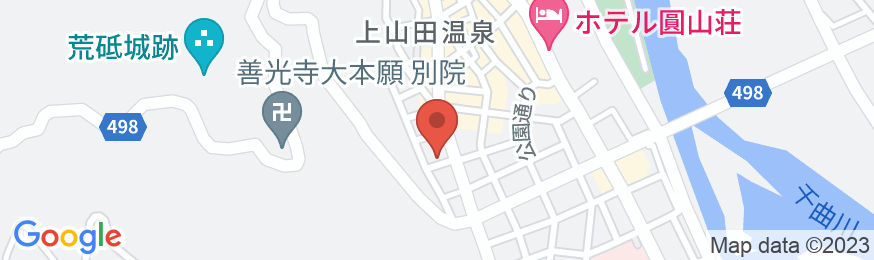 上山田温泉 湯楽 ゆうざんの地図