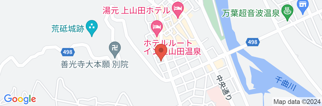 上山田温泉 湯楽 ゆうざんの地図