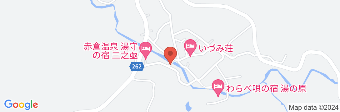 赤倉温泉 悠湯の宿 湯澤屋の地図