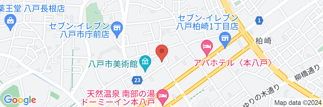 八戸グランドホテルの地図