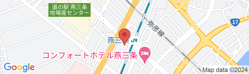 アクアホテル燕三条駅前店の地図