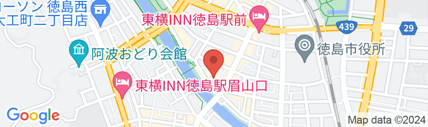 剣山ホテルの地図