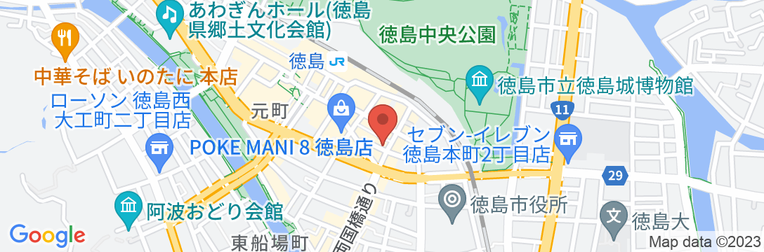 ホテル アストリア<徳島県>の地図
