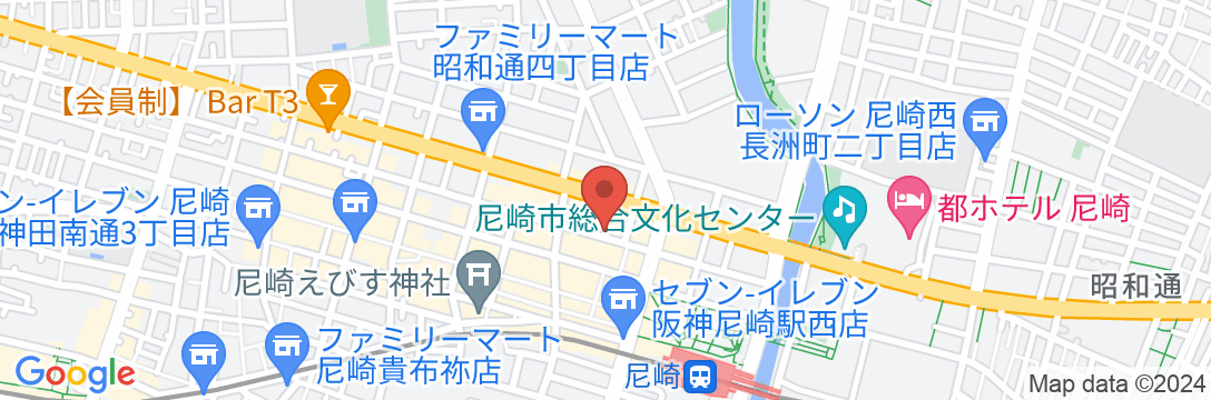 ラマダアンコールウィンダム尼崎(旧 尼崎セントラルホテル)の地図