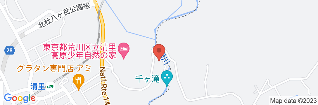 ヴィラ 千ヶ滝の地図