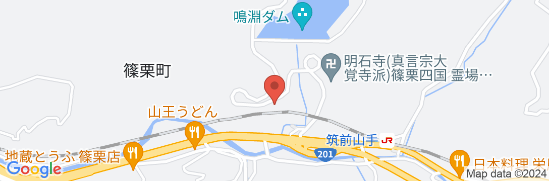 篠栗観世の湯 亀乃屋の地図