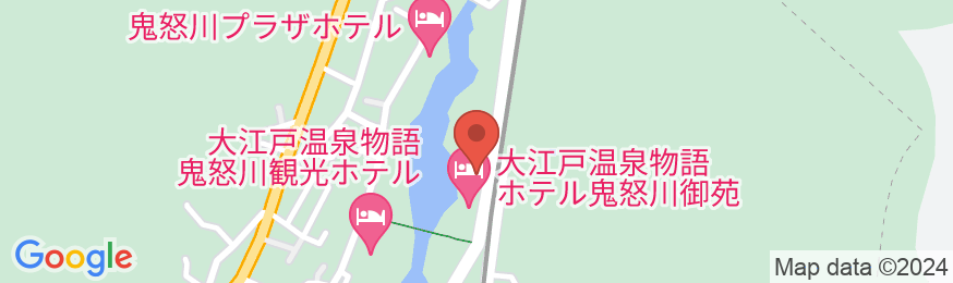 大江戸温泉物語 ホテル鬼怒川御苑の地図
