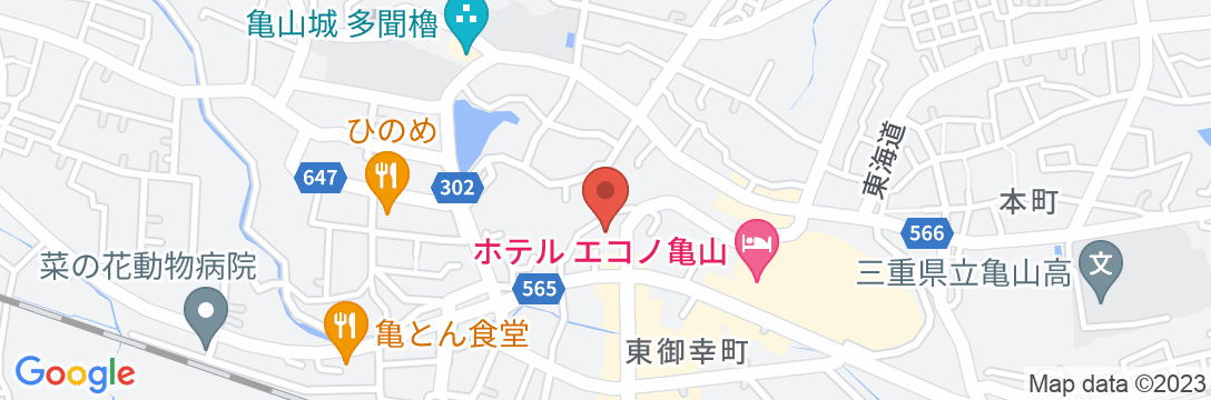 Tabist 亀山第一ホテルの地図