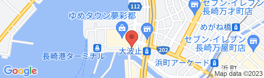 ビジネスホテル ニューポート<長崎県>の地図