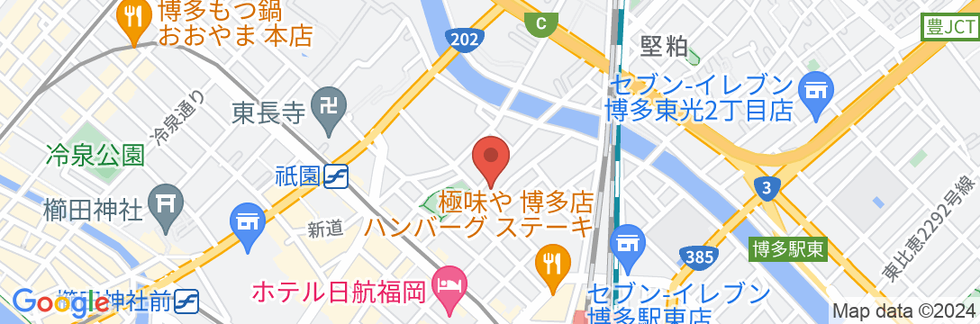 プレジデントホテル博多の地図