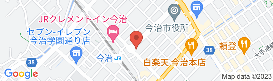 ホテルクラウンヒルズ今治駅前(BBHホテルグループ)の地図