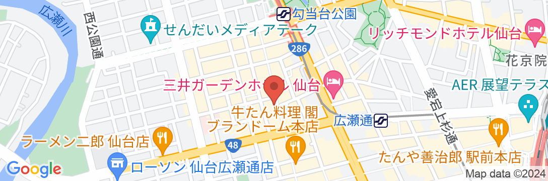 スマイルホテル仙台国分町の地図