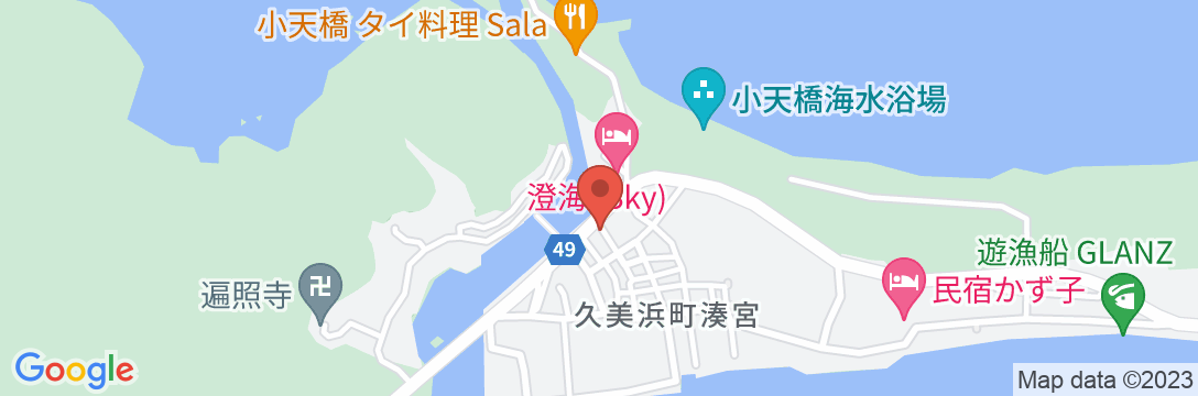 海辺の料理旅館 浜の路 臨江庵の地図