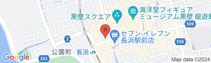 ホテルYes長浜 駅前館の地図