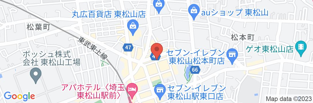 シティホテル東松山の地図