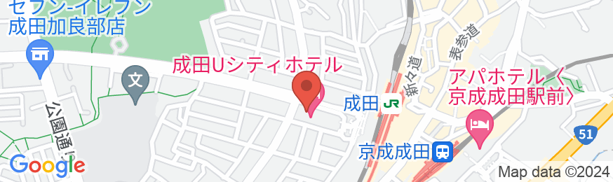 成田Uーシティホテルの地図