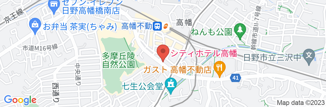 シティホテル高幡の地図