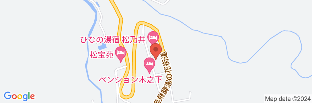 奥飛騨温泉郷 ひなの湯宿 松乃井の地図