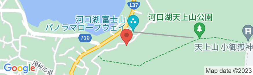富士河口湖温泉 時悠々楽游の地図