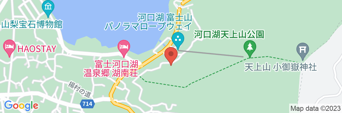 富士河口湖温泉 時悠々楽游の地図