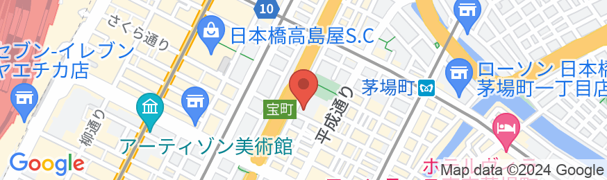 センターホテル東京の地図